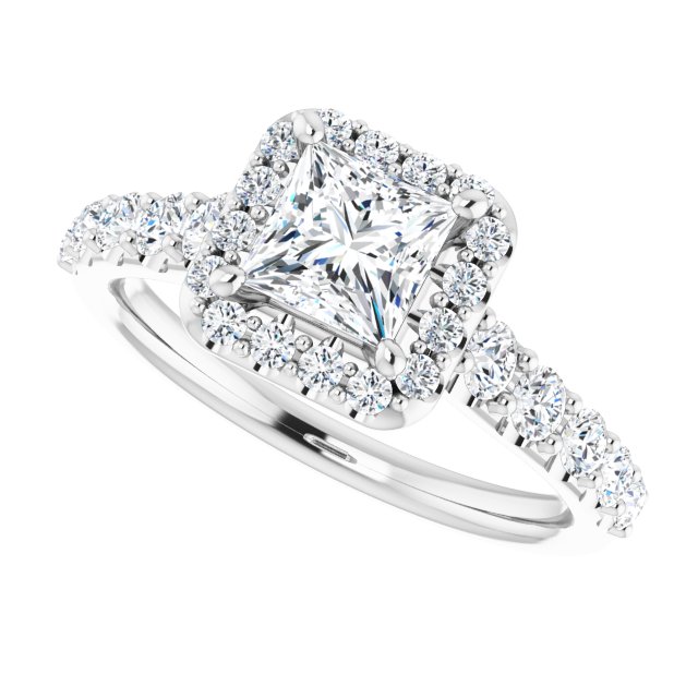 Halo-Style Engagement Ring