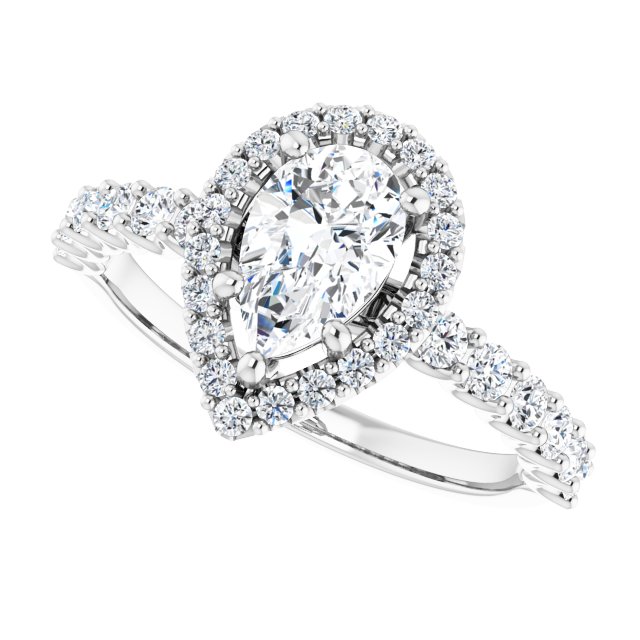 Halo-Style Engagement Ring