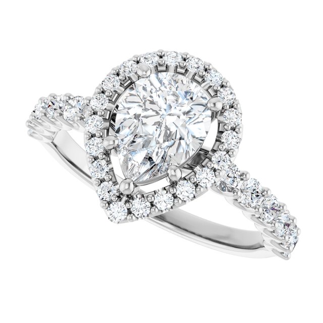 Halo-Style Engagement Ring