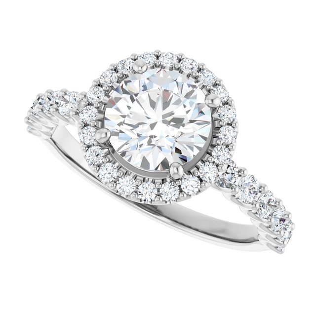 Halo-Style Engagement Ring