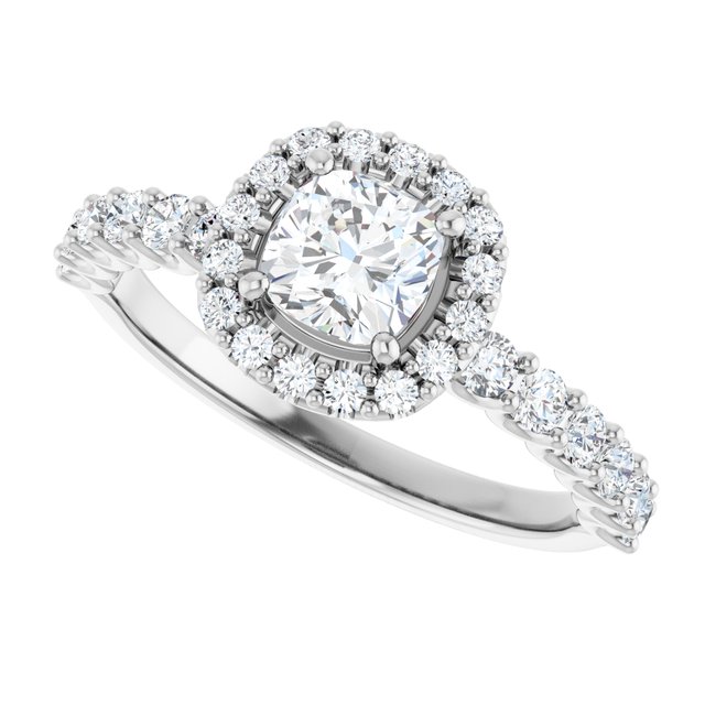 Halo-Style Engagement Ring