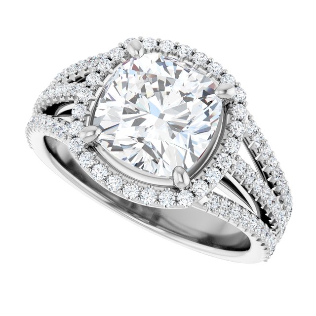 Halo-Style Engagement Ring