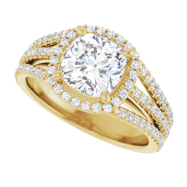 Halo-Style Engagement Ring