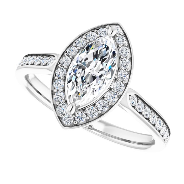 Halo-Style Engagement Ring