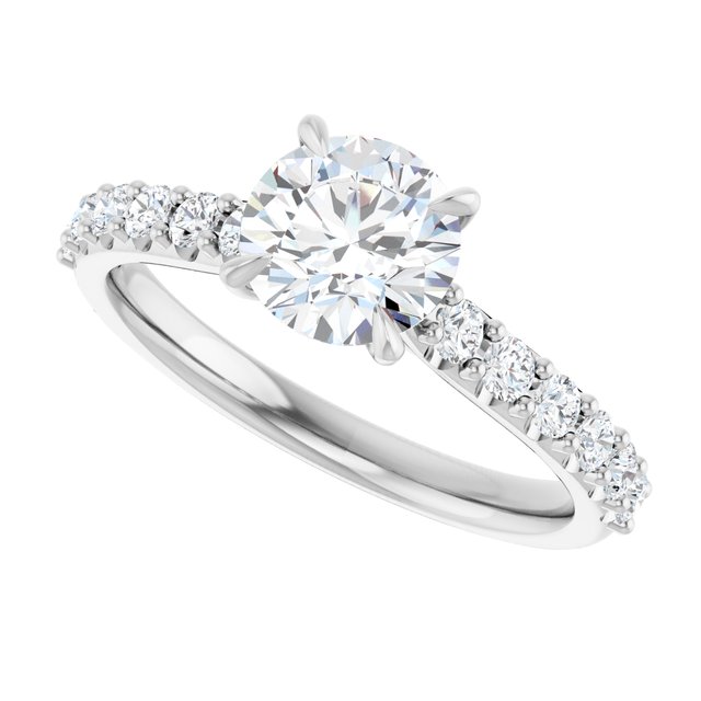 Accented Engagement Ring