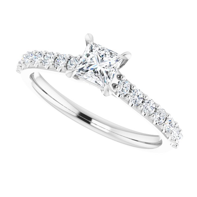 Accented Engagement Ring