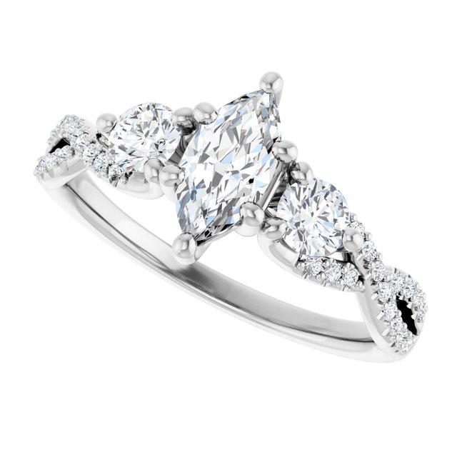 Accented Engagement Ring
