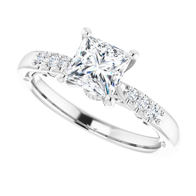 Accented Engagement Ring
