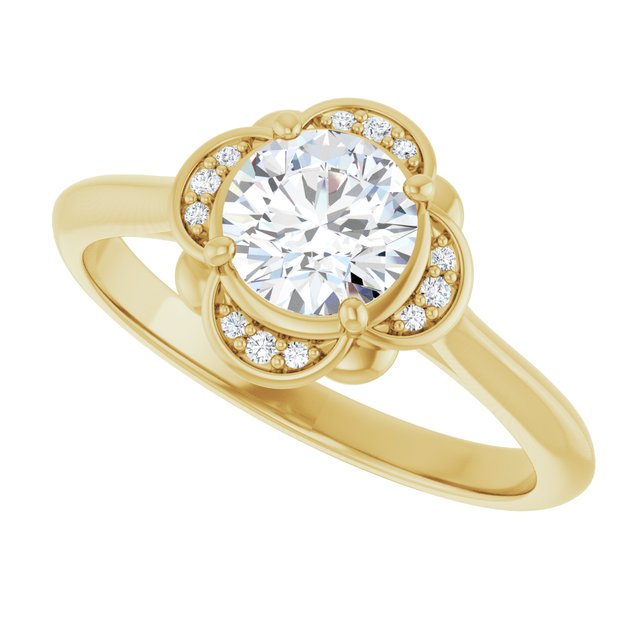 Accented Engagement Ring