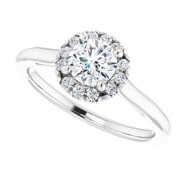 Halo-Style Engagement ring