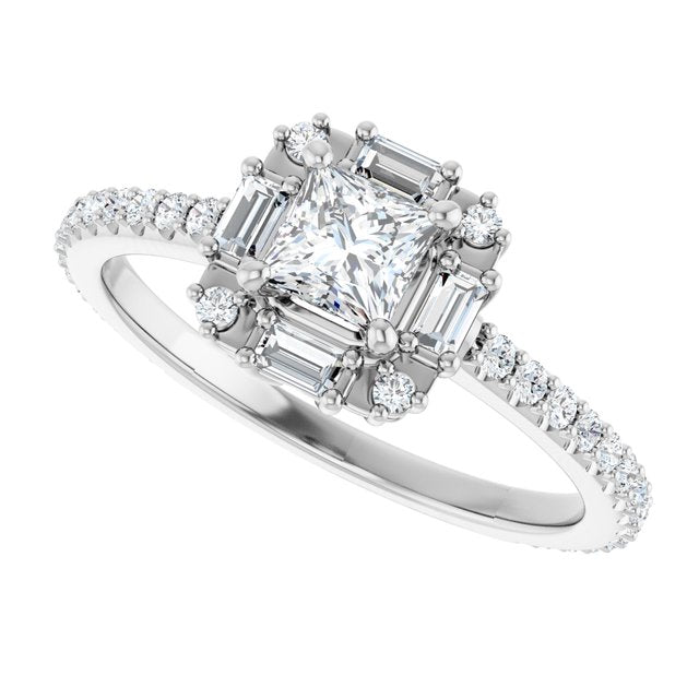 Halo-Style Engagement Ring