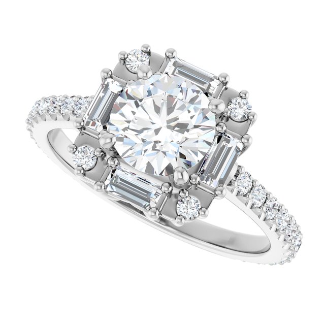 Halo-Style Engagement Ring