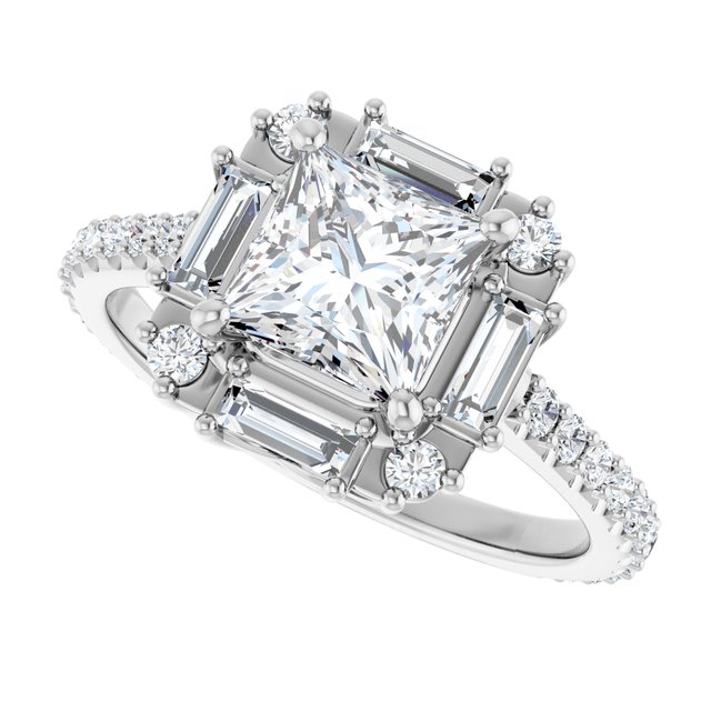 Halo-Style Engagement Ring