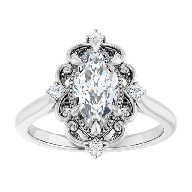 Vintage-Inspired Engagement Ring