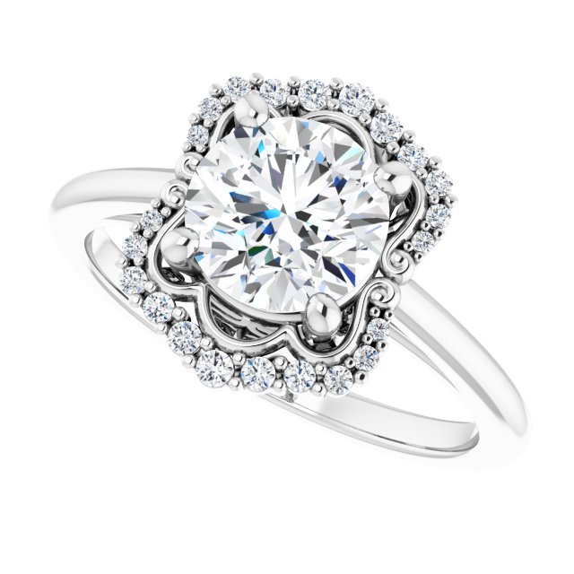 Halo-Style Engagement Ring