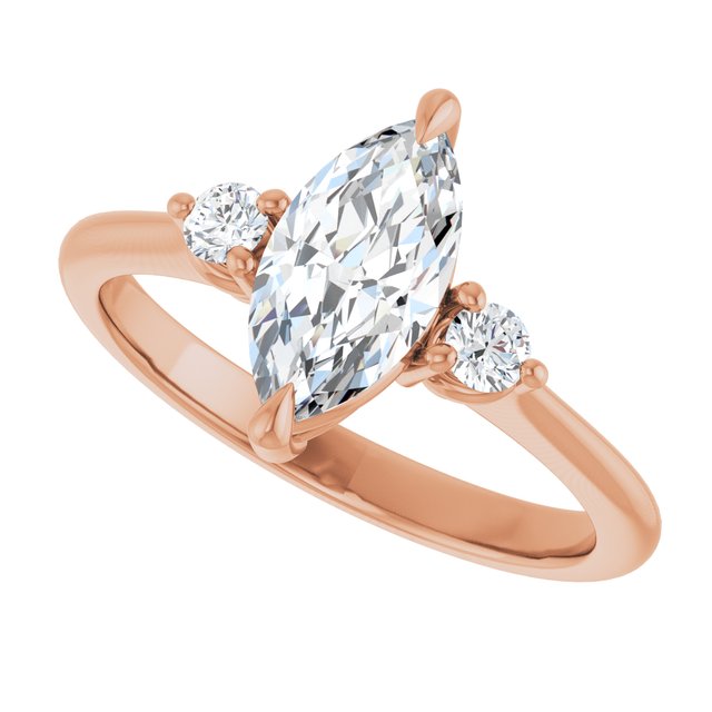 Side Stone Engagement Ring
