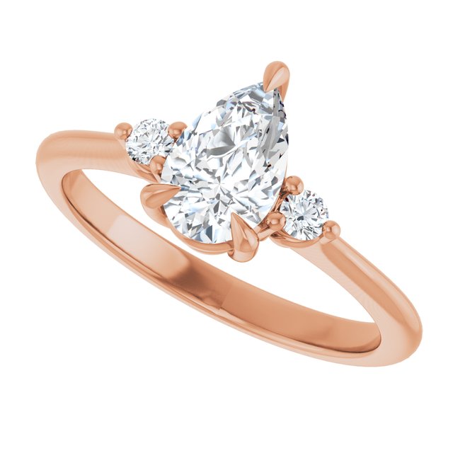 Side Stone Engagement Ring