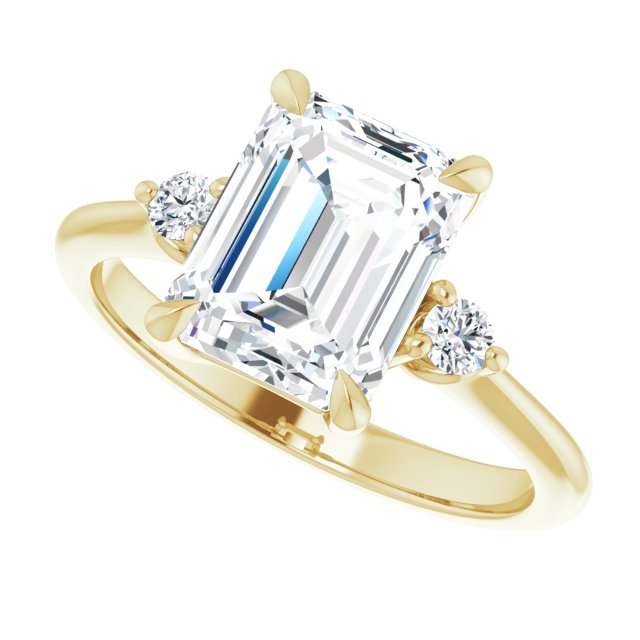 Side Stone Engagement Ring