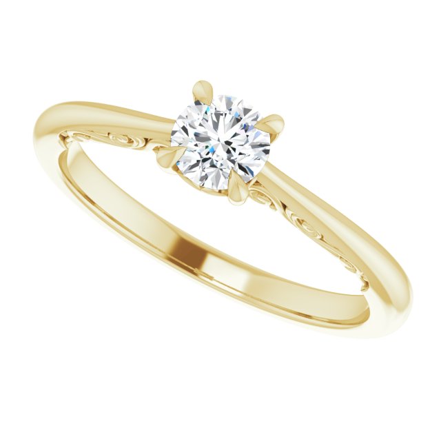 Accented Engagement Ring