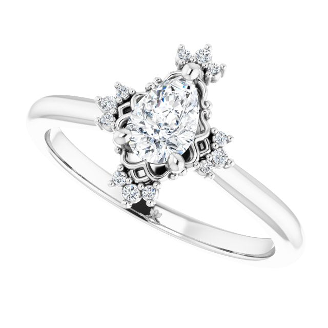 Accented Engagement Ring