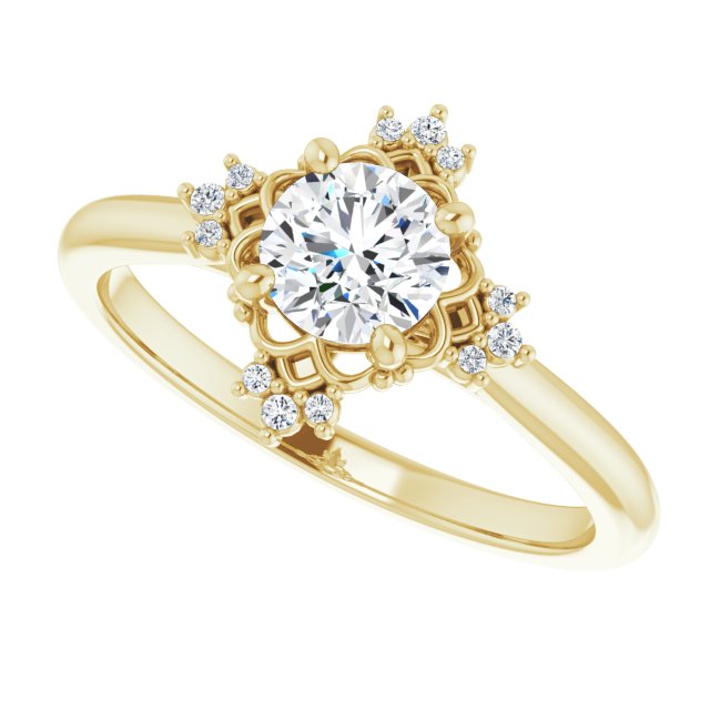 Accented Engagement Ring