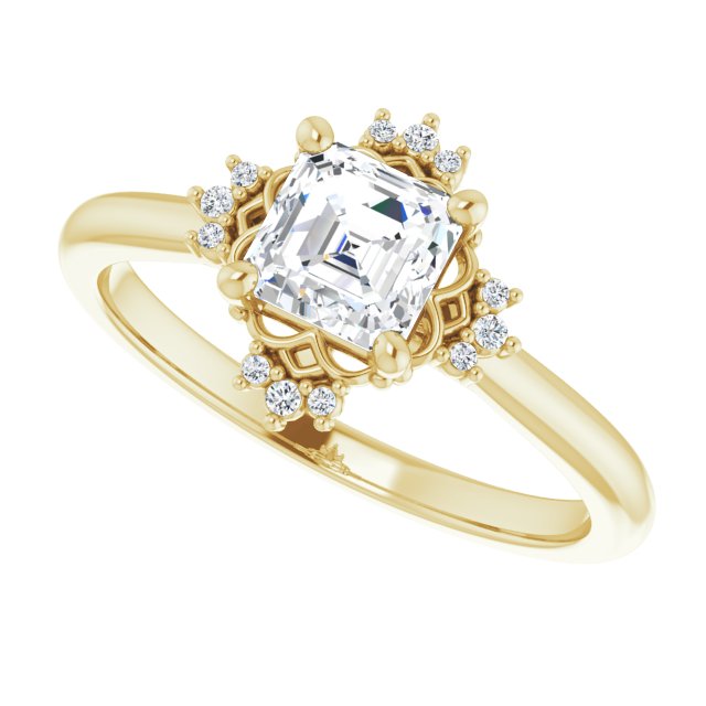 Accented Engagement Ring