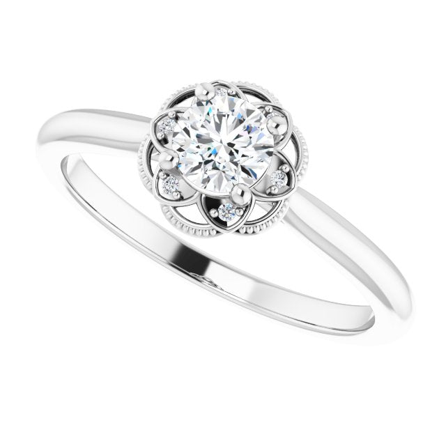 Halo-Style Engagement Ring