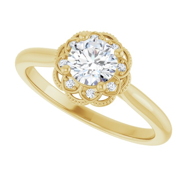Halo-Style Engagement Ring