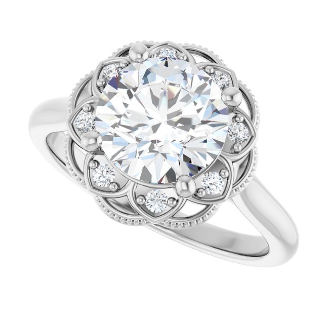 Halo-Style Engagement Ring