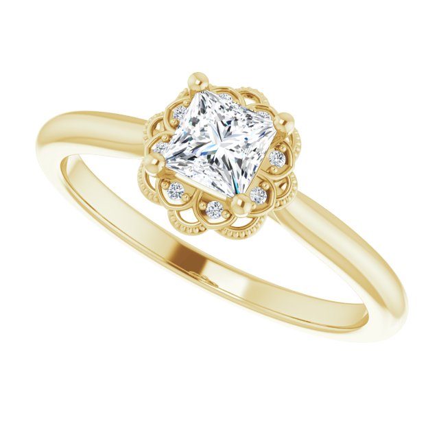 Halo-Style Engagement Ring