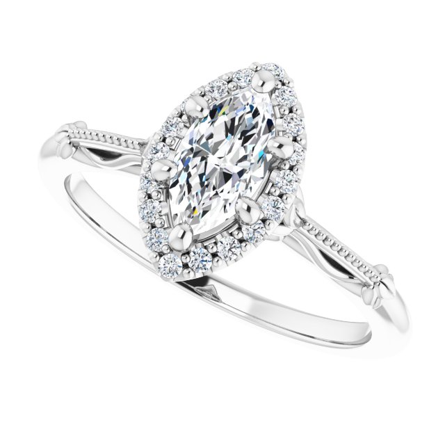 Halo-Style Engagement Ring