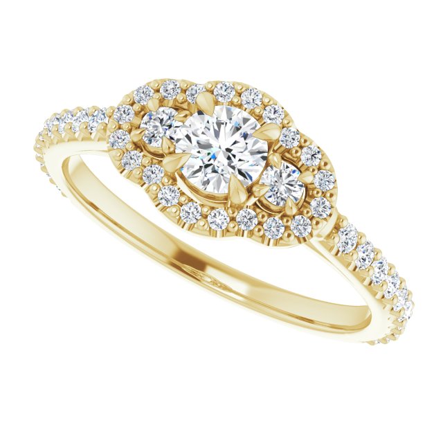 Halo-Style Engagement Ring