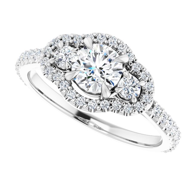 Halo-Style Engagement Ring