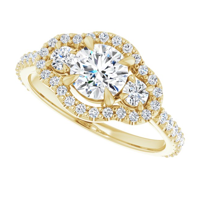 Halo-Style Engagement Ring