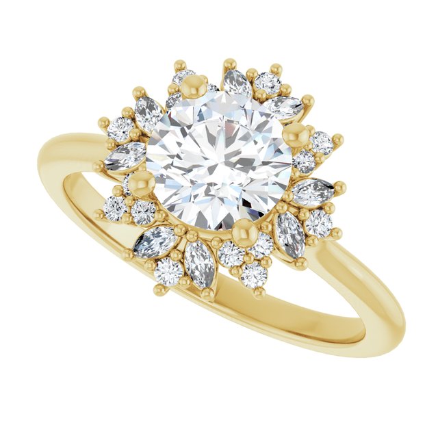 Halo-Style Engagement Ring