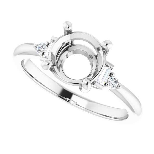 Accented Engagement Ring