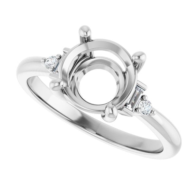 Accented Engagement Ring