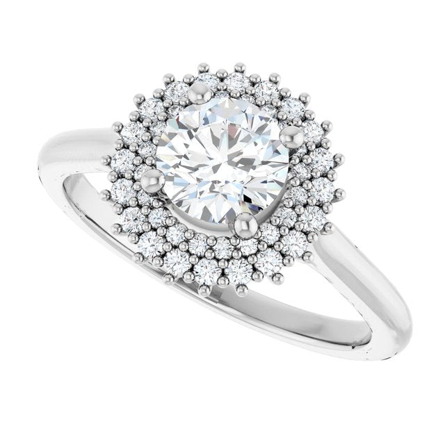 Halo-Style Engagement Ring