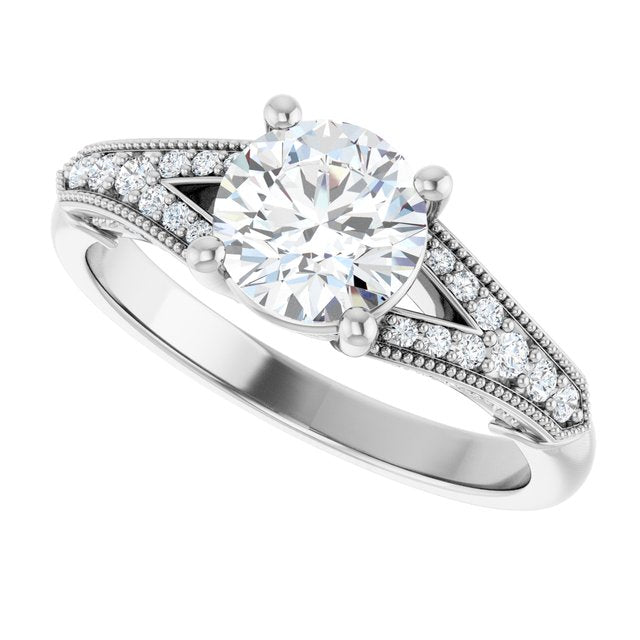Accented Engagement Ring