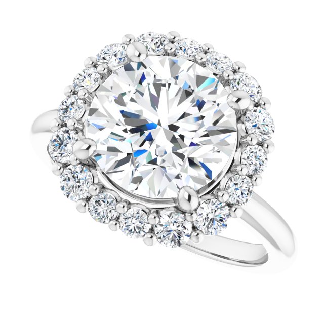 Halo-Style Engagement Ring