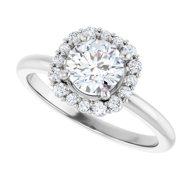 Halo-Style Engagement Ring