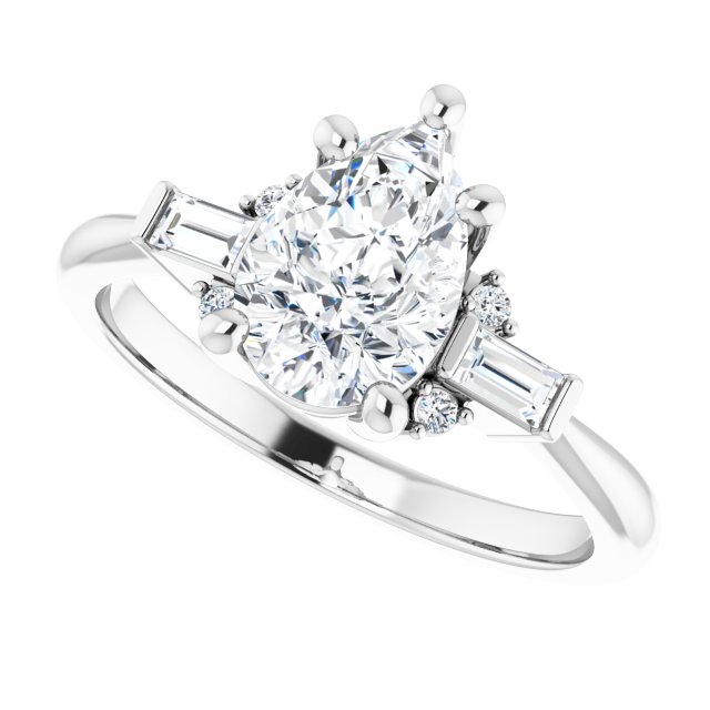 Accented Engagement Ring