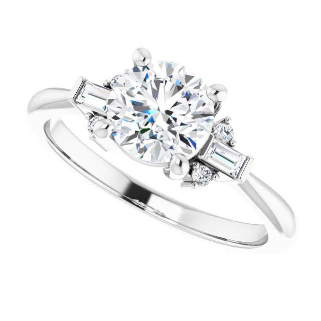 Accented Engagement Ring