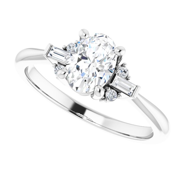 Accented Engagement Ring