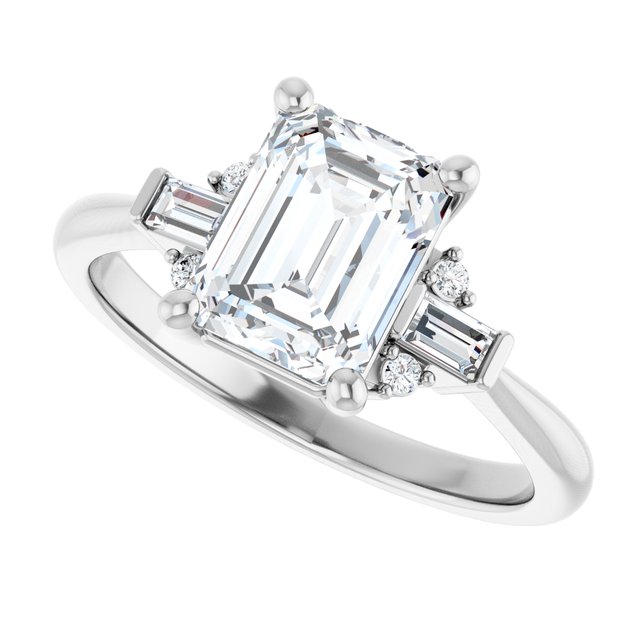 Accented Engagement Ring