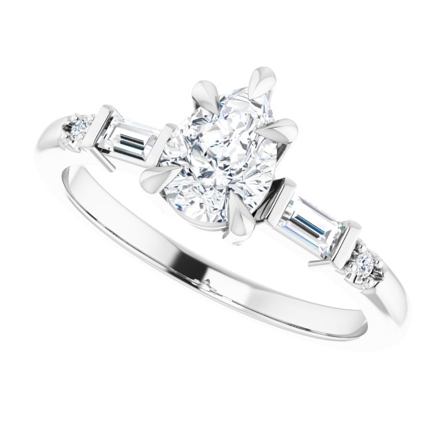 Accented Engagement Ring