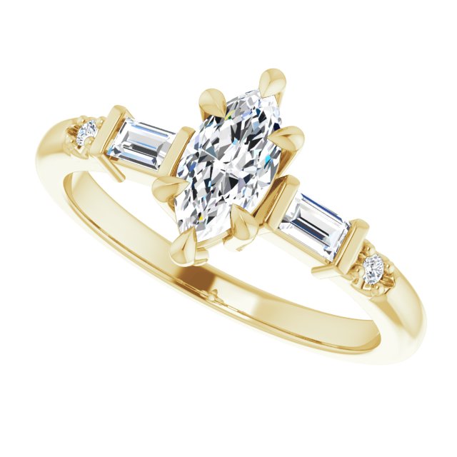 Accented Engagement Ring