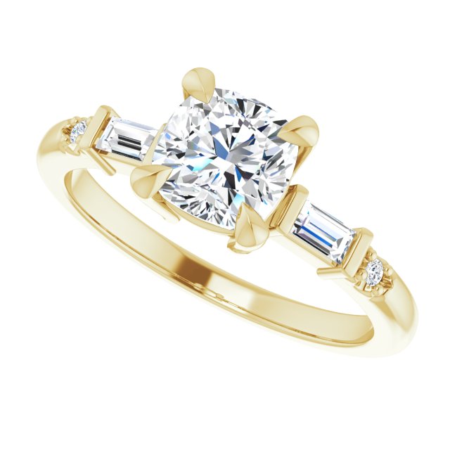 Accented Engagement Ring