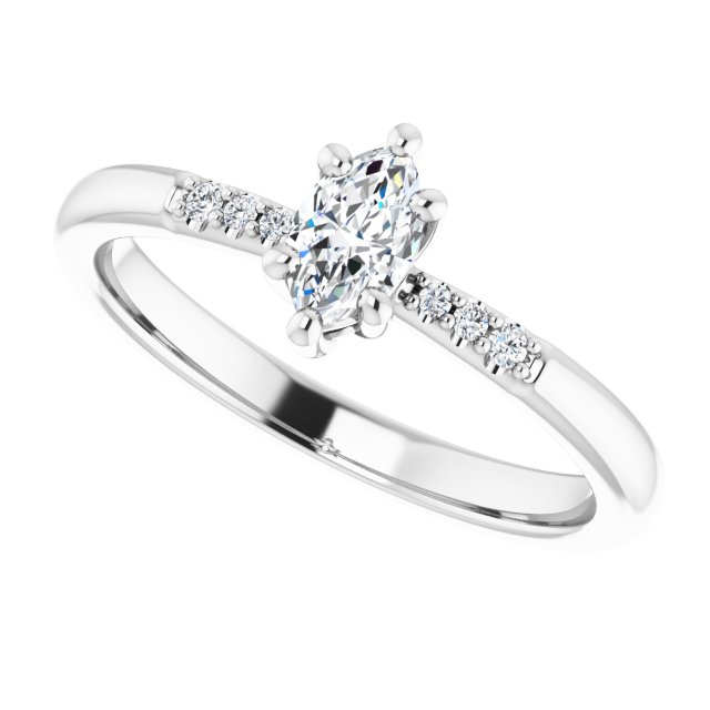 Accented Engagement Ring