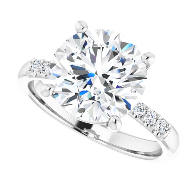 Accented Engagement Ring